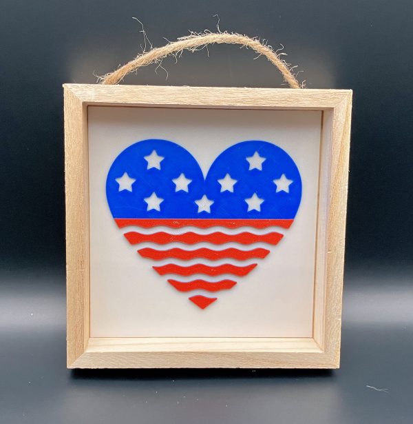 4th of July Decorative Shadow Box