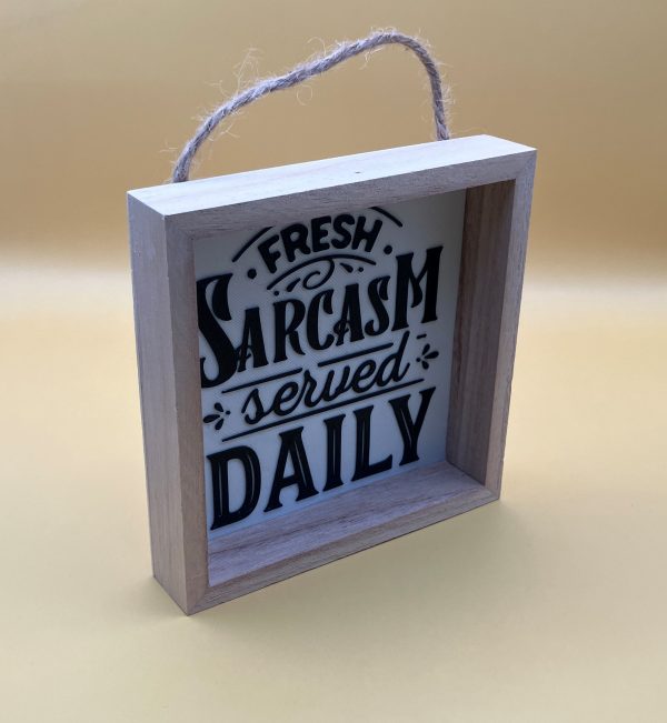 Fresh Sarcasm Served Daily Kitchen and coffee tray decorations - Image 4