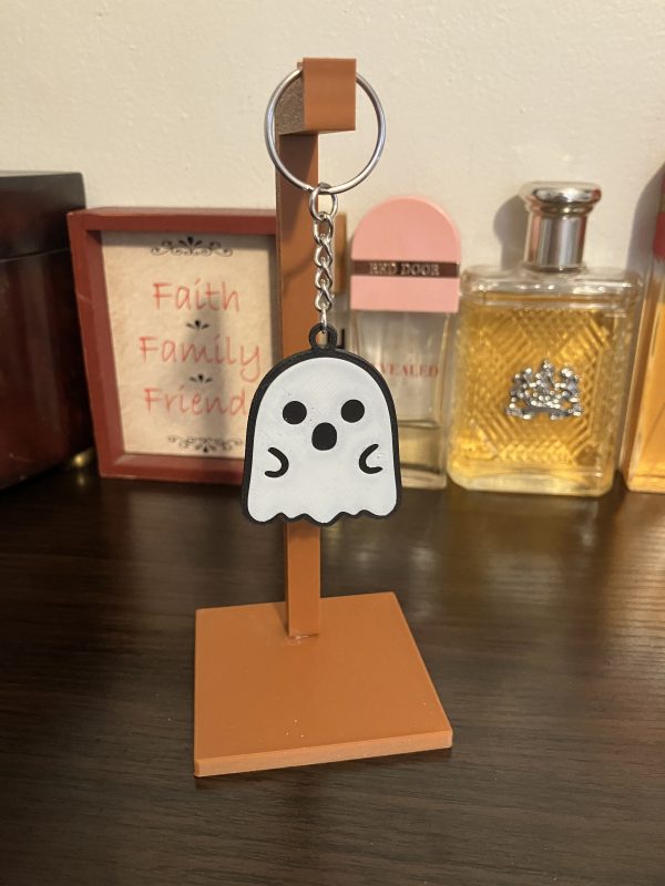 Novelty Ghost Halloween Keychains Happy Sad Coffee Flip the Bird Funny Gag Gift Prize - Image 4