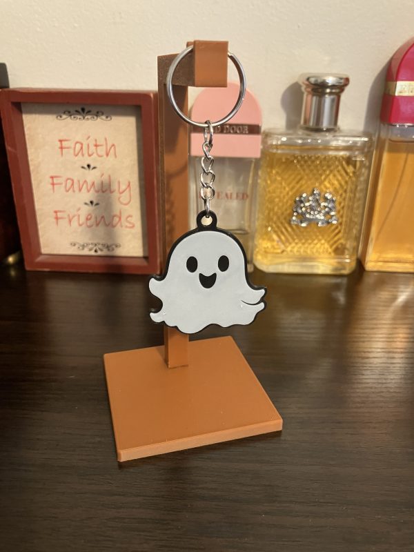 Novelty Ghost Halloween Keychains Happy Sad Coffee Flip the Bird Funny Gag Gift Prize - Image 6