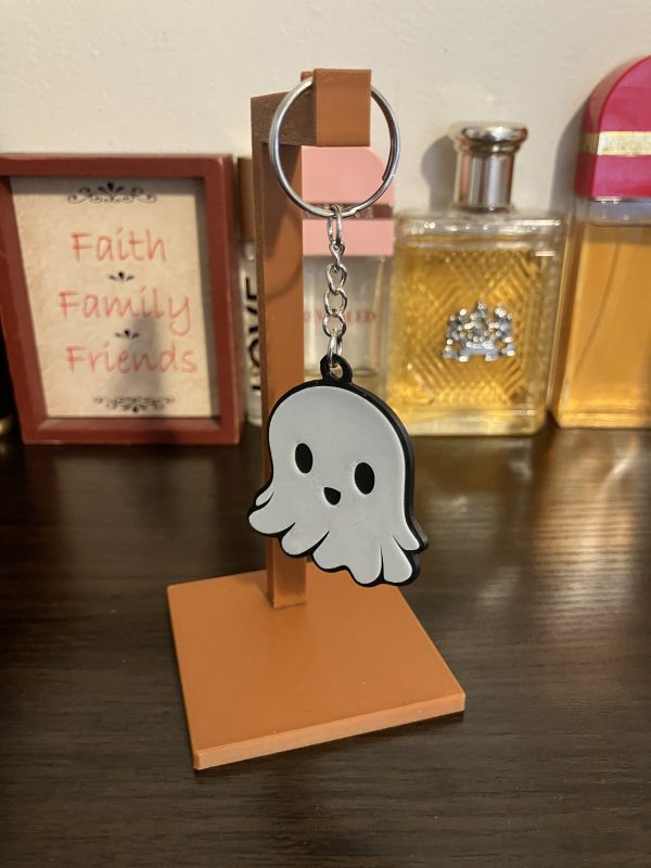 Novelty Ghost Halloween Keychains Happy Sad Coffee Flip the Bird Funny Gag Gift Prize - Image 8