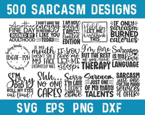 500+ Sarcasm Svg Bundles, Sarcastic Bundle Svg, Sarcastic Svg Bundle, Funny Svg Bundle, Sarcastic Sayings Svg Bundle, Sarcastic Quotes Svg - Image 5