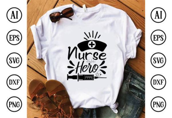 Nurse SVG Bundle, Nurse Quotes SVG, Nurse Sayings, Nurse Svg Heart, Nurse Life, Nurse Cut Files, Cut Files For Cricut, Nurse Silhouette - Image 7