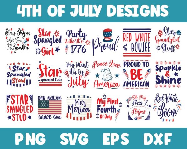 4th Of July Bundle for Cricut, Silhouette, Laser Engraving, and more - Image 2