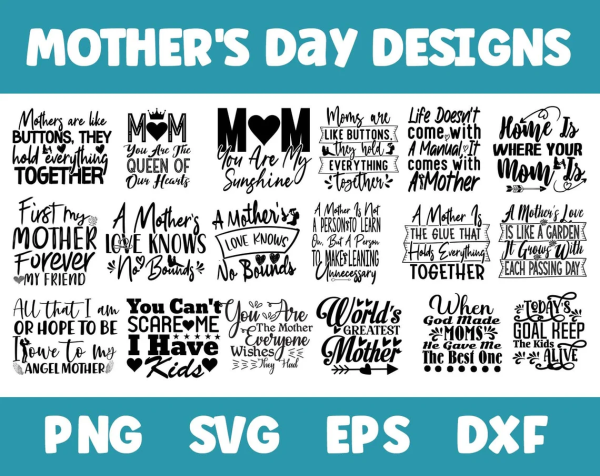 Funny Mothers Day SVG Bundle, Mother Quotes SVG, Mom SVG, Mom png, Mom Quotes Bundle, Mother's Day 2024, Digital file, Instant Download - Image 3