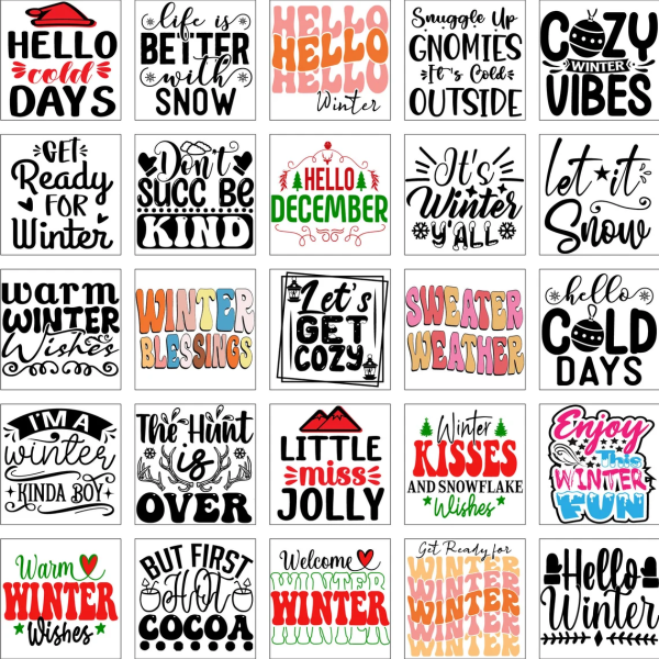 Winter SVG Bundle, Winter svg, Funny Quotes Svg, Holiday SVG, Winter Quote Svg, Winter Shirt SVG for Cricut, Snowflake Svg, Svg Bundle - Image 2