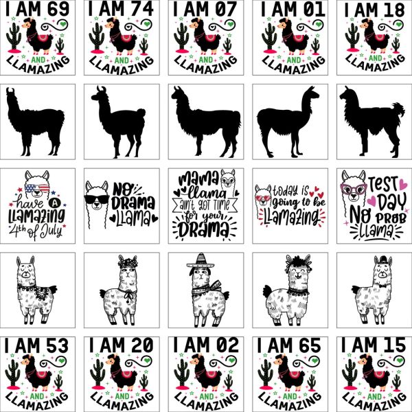 Funny Llama SVG Bundle, No Probllama Svg, Mama Llama Svg Cut File, No Drama Llama Svg, Llama Queen Svg, Funny Mom Quotes, Be Llamazing Svg - Image 3