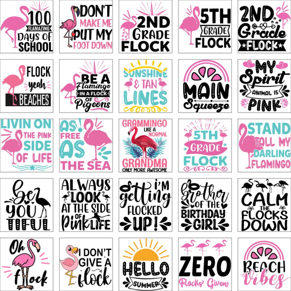 Flamingo SVG Bundle, Flamingo Float, Flamingo Cut File, Funny Flamingo Quotes SVG Designs, Flamingo Clipart, Summer Cut File, Commercial Use - Image 3