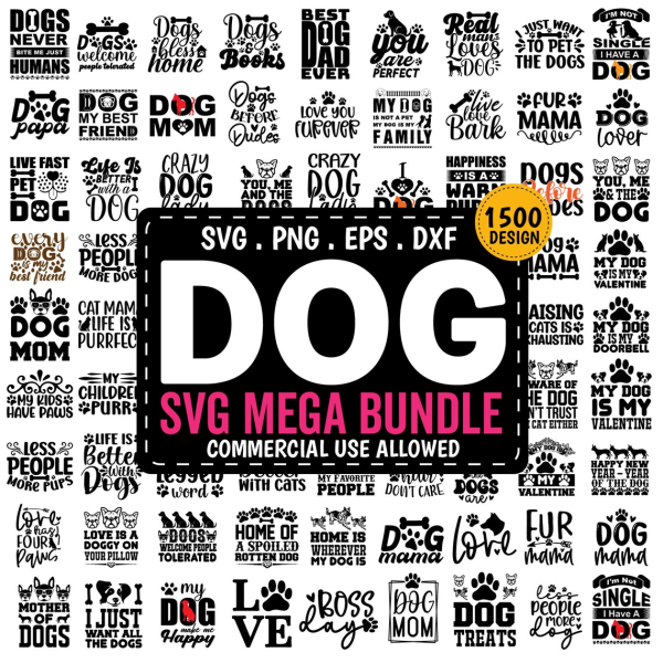 2000+ Dog SVG Mega Bundle, Dog SVG Bundle, Dogs Sunset Silhouette, Dogs Sunsent, Dog Lover Svg, Dog Saying SVG, Dog Mama, A-Z Dogs