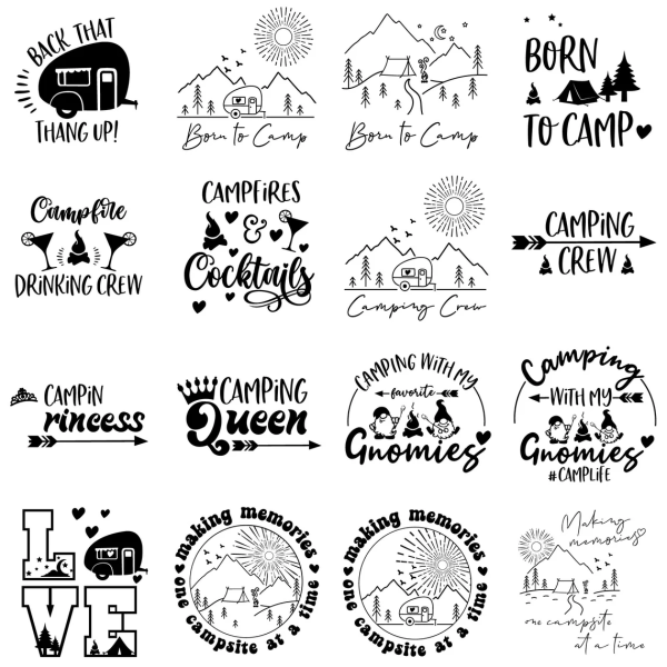 Camping SVG Bundle, Camper Svg, Camp Life Svg, Camping Quotes Svg, Camping Svg for Shirts, Adventure Svg, Firecamp svg, Traveling svg - Image 5