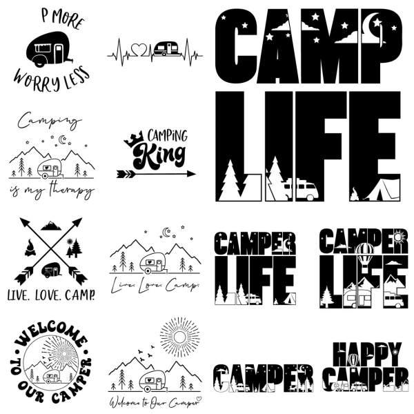 Camping SVG Bundle, Camper Svg, Camp Life Svg, Camping Quotes Svg, Camping Svg for Shirts, Adventure Svg, Firecamp svg, Traveling svg - Image 8