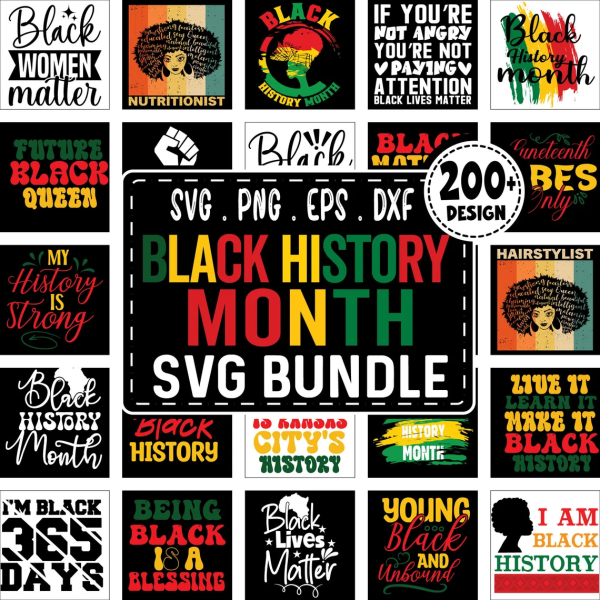 Black History Month Svg Bundle, African American Kwanzaa, I'm Black History, Black History Month Shirt Design, Black History Svg for Shirts