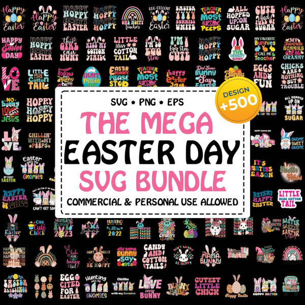 Funny Easter Day SVG Bundle Bunny Svg Kids Funny Boy Easter Day Christian Egg Hunter Svg Png Designs For Cricut Sillhoutte