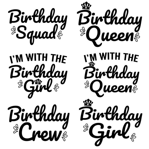 Multiple Birthday Girl Svg Bundle, Custom Birthday Girl Svg, Birthday Queen SVG, Birthday Girl Svg Adult Group, Mom of The Birthday Girl - Image 7