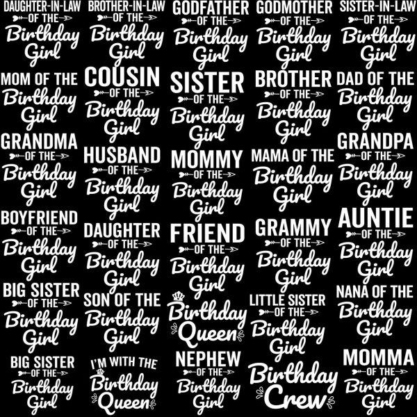 Multiple Birthday Girl Svg Bundle, Custom Birthday Girl Svg, Birthday Queen SVG, Birthday Girl Svg Adult Group, Mom of The Birthday Girl - Image 4