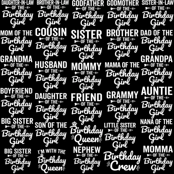 Birthday Girl Svg Bundle with Family, Birthday Queen SVG, xxx if Birthday Girl and More - Image 4