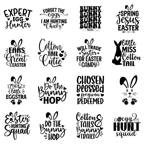 Funny Easter Day SVG Bundle Bunny Svg Kids Funny Boy Easter Day Christian Egg Hunter Svg Png Designs For Cricut Sillhoutte - Image 7