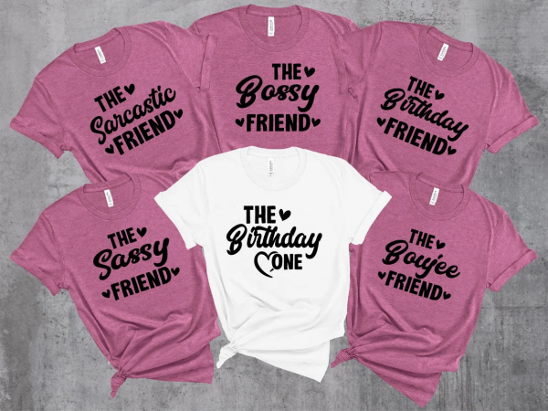 Friends Shirts SVG Mega Bundle, Friends Matching Shirts SVG, Girls Party Svg, Birthday Squad Svg, Bachelorette Svg, Girls Weekend Svg - Image 4