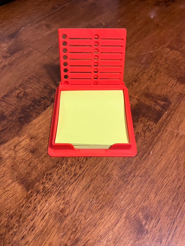 Sticky Note Stencils with Tray | Fits 3x3 Post-It Notes | Checklist Guide | Desk Organizer | Rubber Feet | Todo List - Image 4