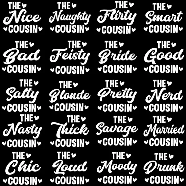 Cousins Shirts SVG Bundle, Cousins Matching Shirts SVG, Cousins SVG Bundle, Cousin Crew Svg, Cousin Svg, Girls Party, Birthday Party Svg - Image 4